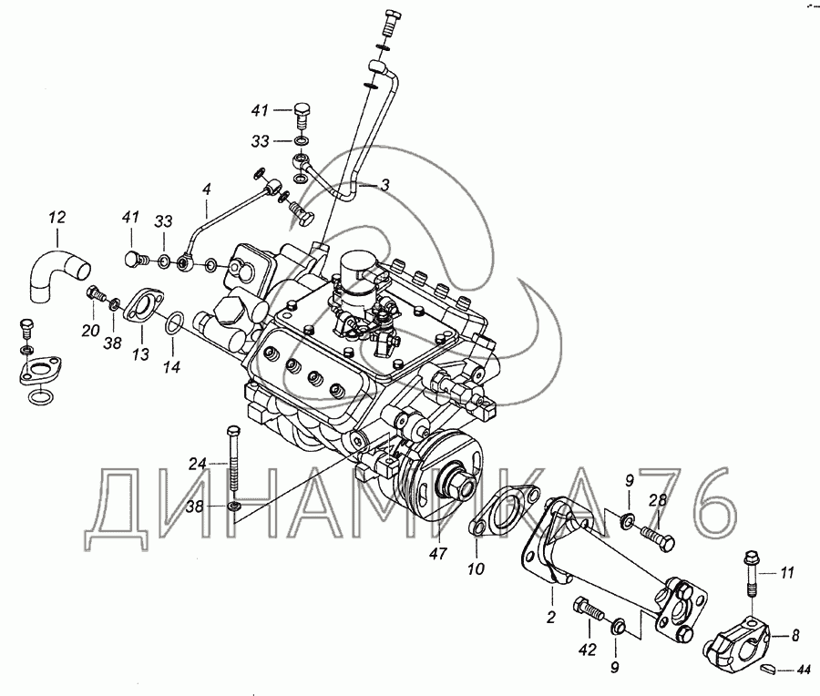 ТНВД Bosch 0 402 698 818 на двигатель КАМАЗ Евро-3 (740.62)